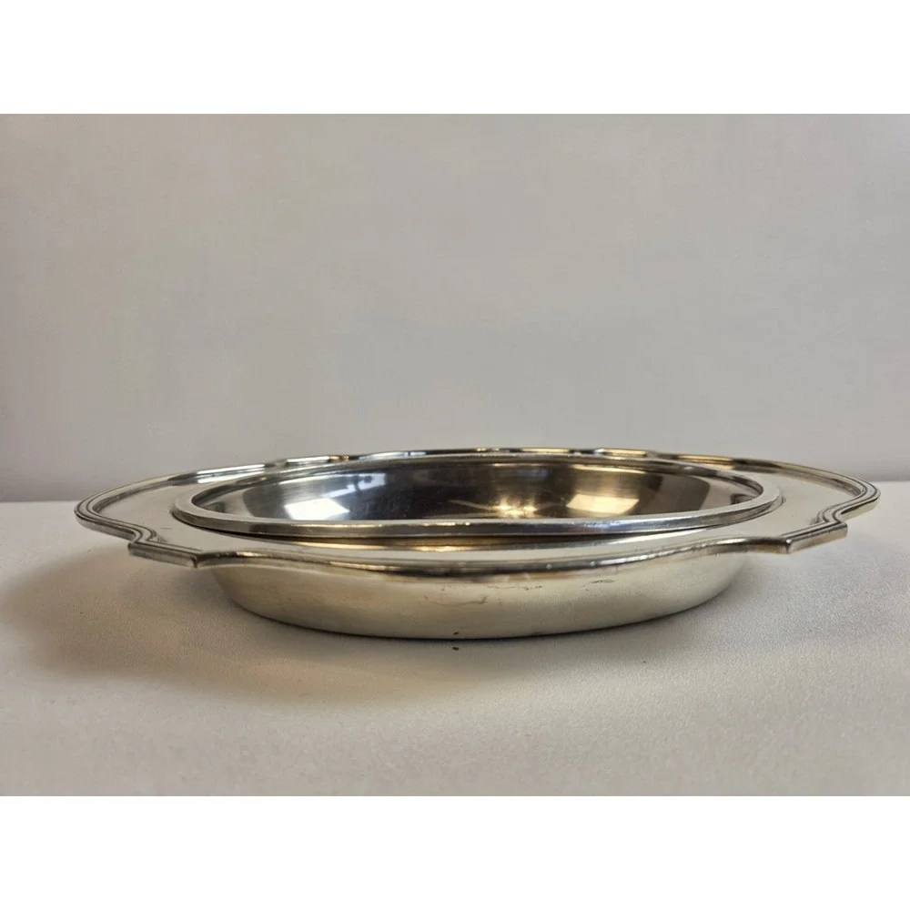 Vintage Sheffield Silverplated Tray Two Piece 544 11b‎